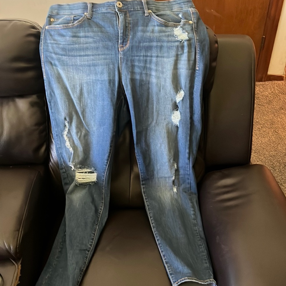 Sky high skinny jeans